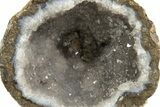 Las Choyas Coconut Geode Half with Quartz Crystals - Mexico #314946-1
